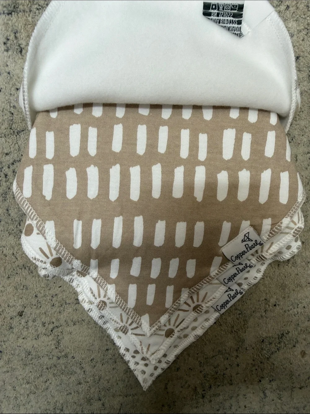 Copper Pearl Bandana Bibs - Neutral Rainbow Set